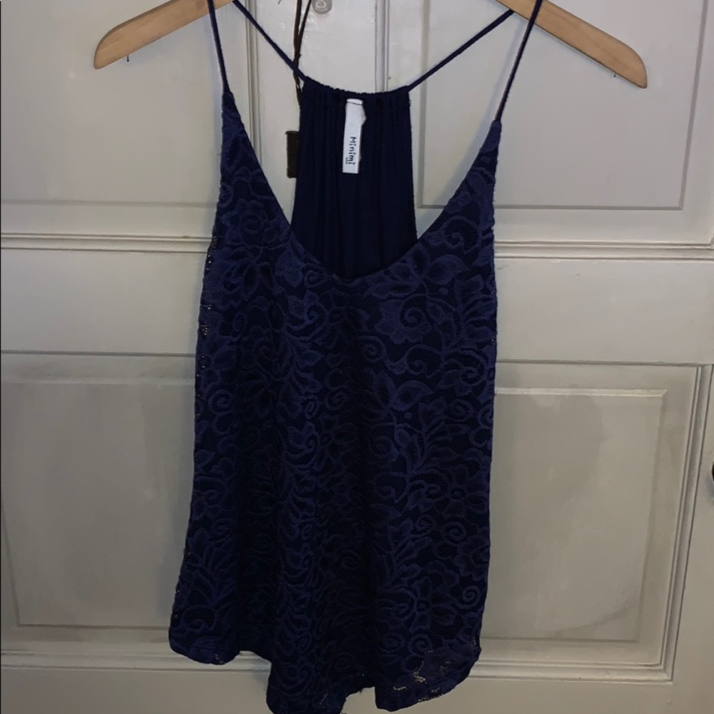 Beautiful blue lace tank